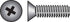 HILLMAN No. 8-32 Ga. X 1 in. L Phillips Flat Head Stainless Steel Machine Screws 100 pk
