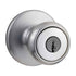 Kwikset Tylo Satin Chrome Entry Lockset K3 1-3/4 in.