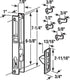 Prime-Line Chrome Steel Outdoor Patio Door Handle Set