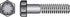 HILLMAN 7/16 in. D X 3 in. L Heat Treated Steel Hex Head Cap Screw 50 pk