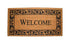 J & M Home Fashions 41 in. W X 21 in. L Black Coir Doormat