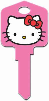 Howard Keys Hello Kitty Hello Kitty House/Office Key Blank Single sided For Kwikset and Titan Locks (Pack of 5)