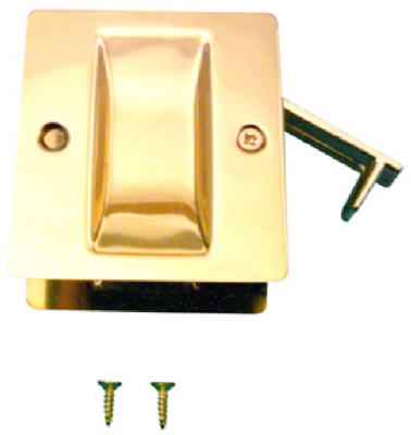 Prime-Line 2.5 in. L Polished Gold Brass Combination Pull