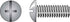 HILLMAN No. 8-32 Ga. X 1-1/4 in. L Combination Truss Head Zinc-Plated Steel Machine Screws 100 pk