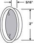 Prime-Line 2 in. L Satin Nickel Steel Mortise Pull (Pack of 6)