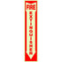 Hillman English White Fire Extinguisher Decal 18 in. H X 4 in. W (Pack of 10)