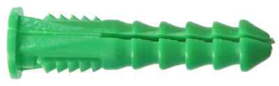 Hillman 1/4 in. D X 1-1/2 in. L Plastic Round Head Ribbed Anchor 50 pk