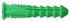 Hillman 1/4 in. D X 1-1/2 in. L Plastic Round Head Ribbed Anchor 50 pk