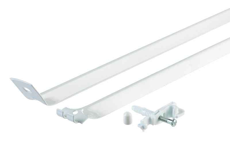 Rubbermaid White Steel Closet Hardware 12 L x 1.1 H x 5 W in.