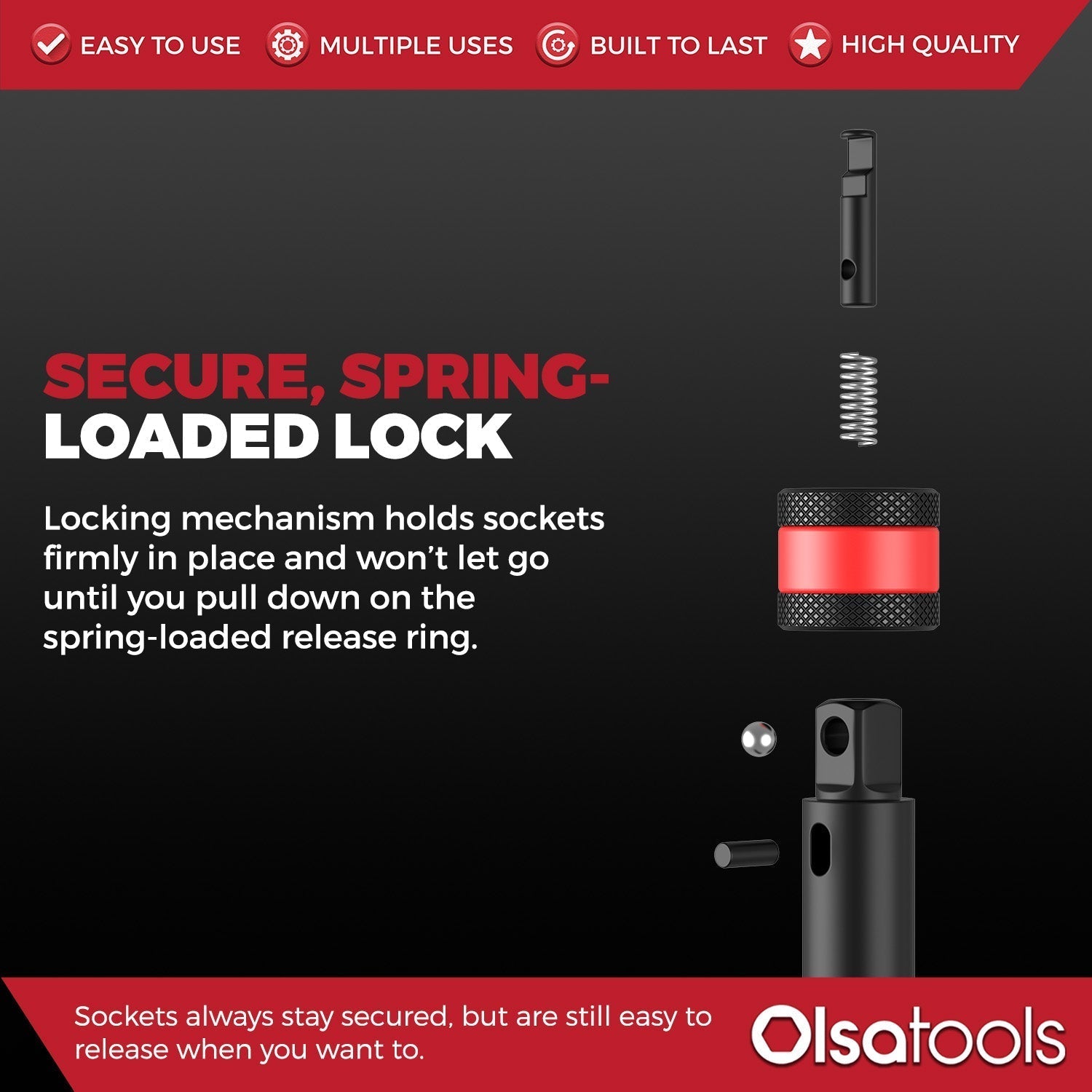 Locking Impact Socket Extension