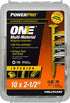 Hillman PowerPro One No. 10 X 2-1/2 in. L Star Wafer Head Multi-Material Screw 1 lb 70 pk