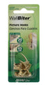 Hillman WallBiter Brass-Plated Silver Small Picture Hook 45 lb. 4 pk (Pack of 10)