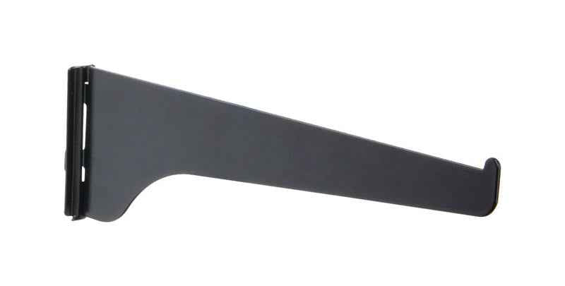 Knape & Vogt Black Steel Regular Duty Bracket 16 Ga. 8 in. L 160 lb. (Pack of 10)
