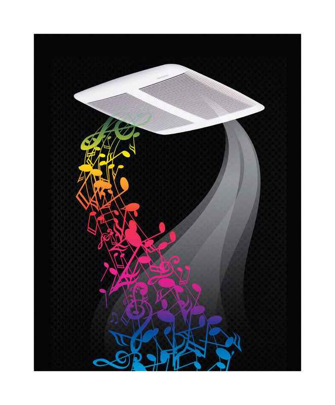 Broan-NuTone Sensonic 110 CFM 1 Sones Bathroom Ventilation Fan with Bluetooth Speaker
