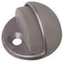 National Hardware Solid Brass w/Rubber Bumper Chrome Silver Door Stop Mounts to floor 1.75 in.