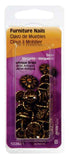 Hillman No. 64 Antique Brass Brass Furniture Nails 25 pk (Pack of 6)