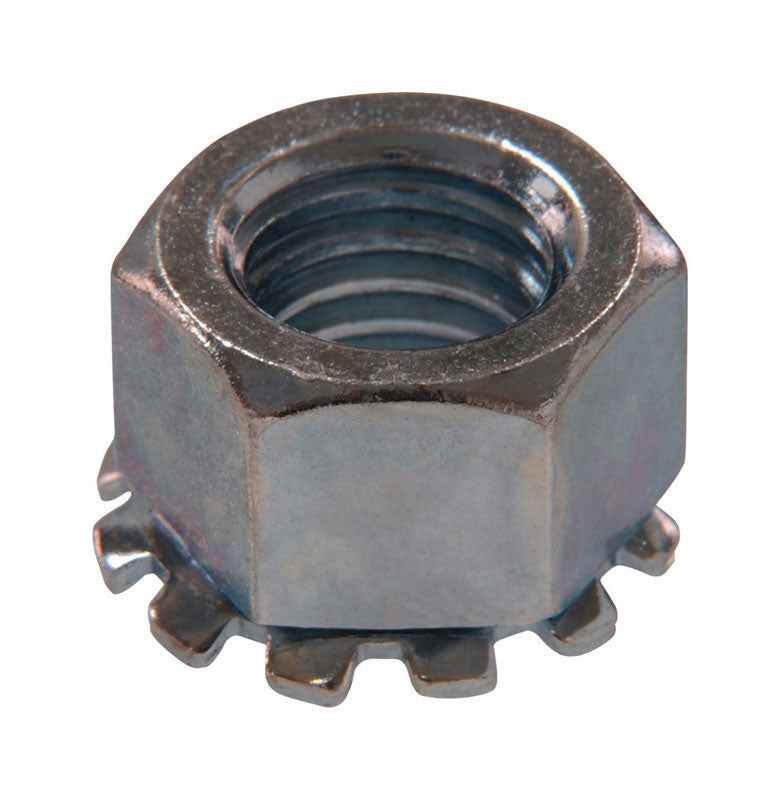 HILLMAN 6/32 in. Zinc-Plated Steel SAE Keps Lock Nut 1 pk