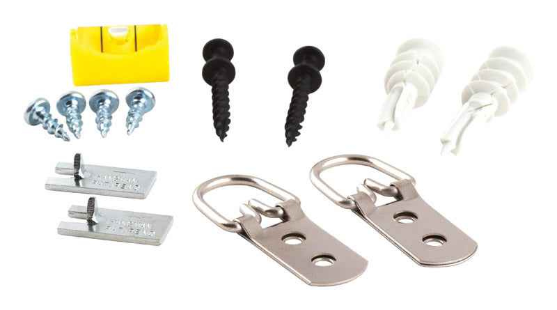 Hangman Silver D-Ring Hanger 100 Lb. 2 Pk