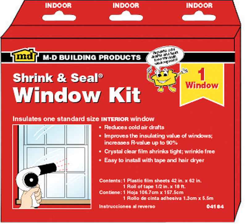 M-D BUILDING PRODUCTS Clear Indoor Insulation Kit 62 in. W X 42 in. L
