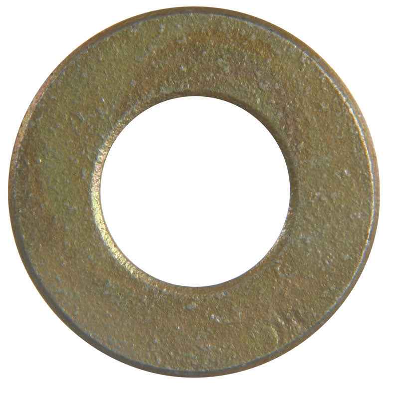 Hillman Yellow Dichromate Steel 7/16 in. SAE Flat Washer 50 pk