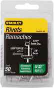 Stanley 5/32 in. D X 1/4 in. Aluminum Blind Rivets Silver 50 pk