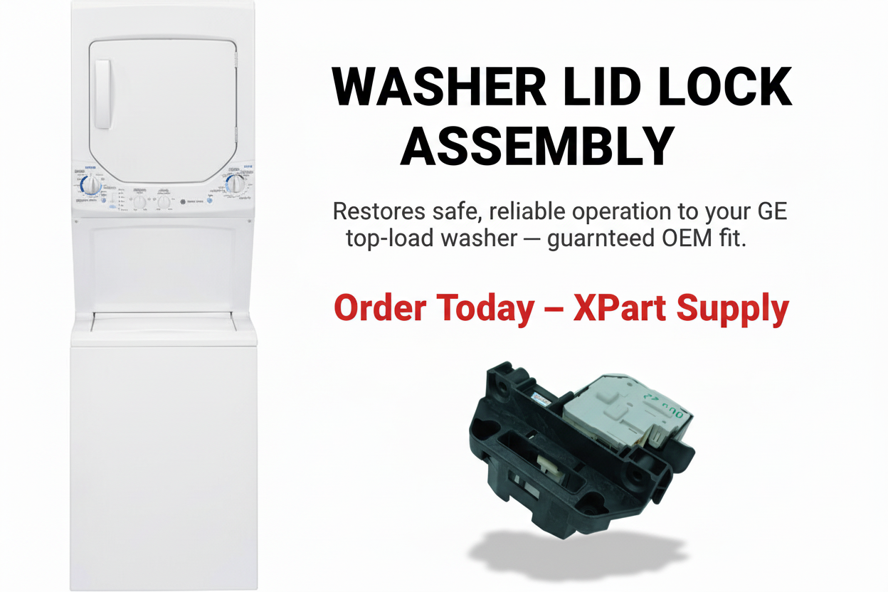 GE Washer Lid Lock Assembly WW03F00016 – Order Today XPart Supply
