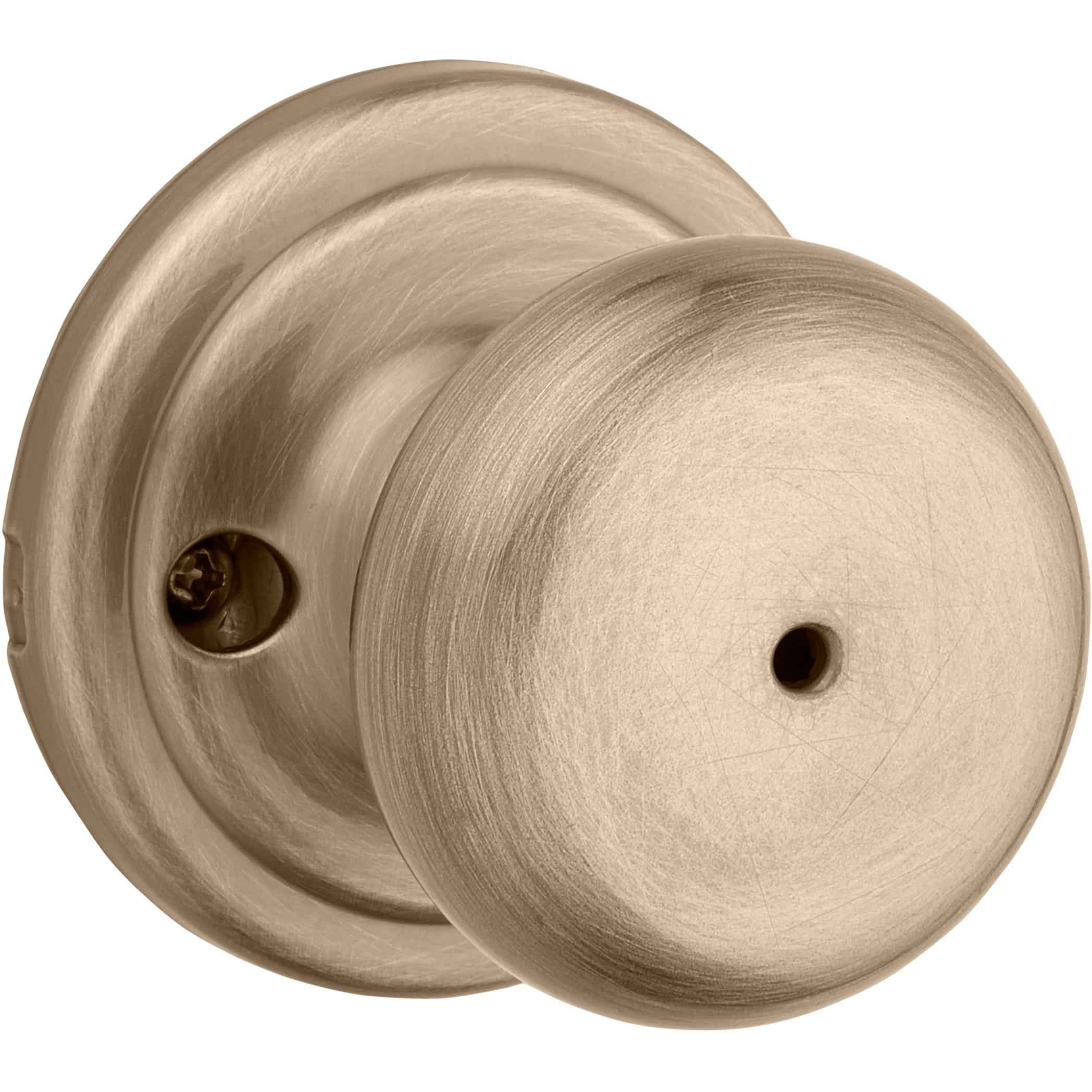 Kwikset Juno Antique Brass Privacy Lockset 1-3/4 in.
