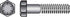 HILLMAN 5/16 in. D X 3/4 in. L Heat Treated Steel Hex Head Cap Screw 100 pk