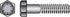 HILLMAN 3/8 in. D X 2 in. L Heat Treated Steel Hex Head Cap Screw 100 pk