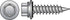 HILLMAN No. 10 Ga. X 3 in. L Hex Hex Head Self-Piercing Screws 50 pk