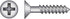 HILLMAN No. 8 X 1-1/4 in. L Phillips Black Phosphate Twin Thread Cabinet Screws 100 pk