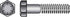 HILLMAN 9/16 in. D X 2-1/2 in. L Heat Treated Steel Hex Head Cap Screw 25 pk
