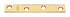 National Hardware 4 in. H X 5/8 in. W X 0.08 in. D Brass/Steel Mending Brace