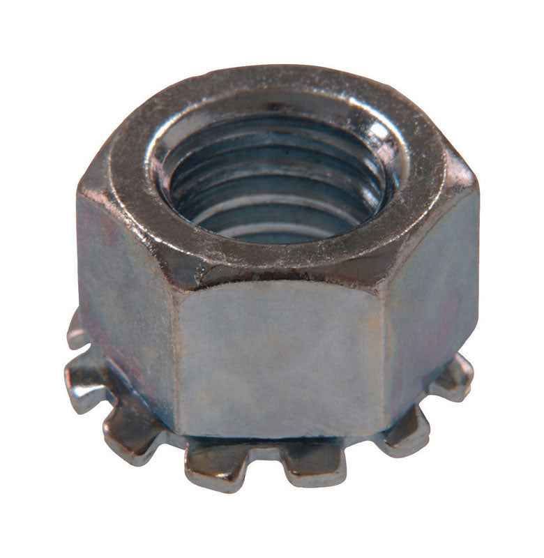 HILLMAN 10/24 in. Zinc-Plated Steel SAE Keps Lock Nut 1 pk