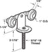 Prime-Line 1 in. D X 1/4 in. L Nylon/Steel Roller Assembly 1 pk