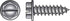 HILLMAN No. 10 Ga. X 3/4 in. L Slotted Hex Washer Head Sheet Metal Screws 100 pk