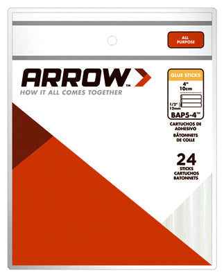 Arrow 0.5 in. D X 4 in. L All Purpose Glue Sticks Clear 24 pk