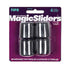 Magic Sliders Rubber Leg Tip Black Round 1 in. W 4 pk