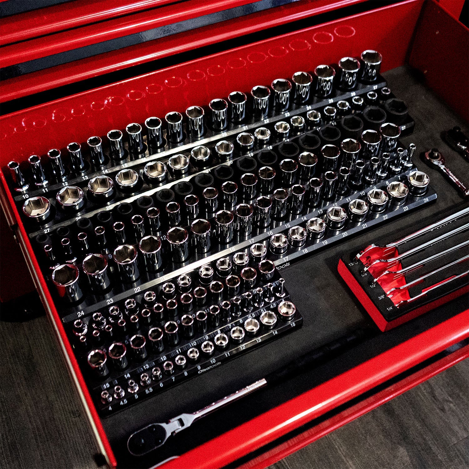 3-Row Magnetic Socket Holder