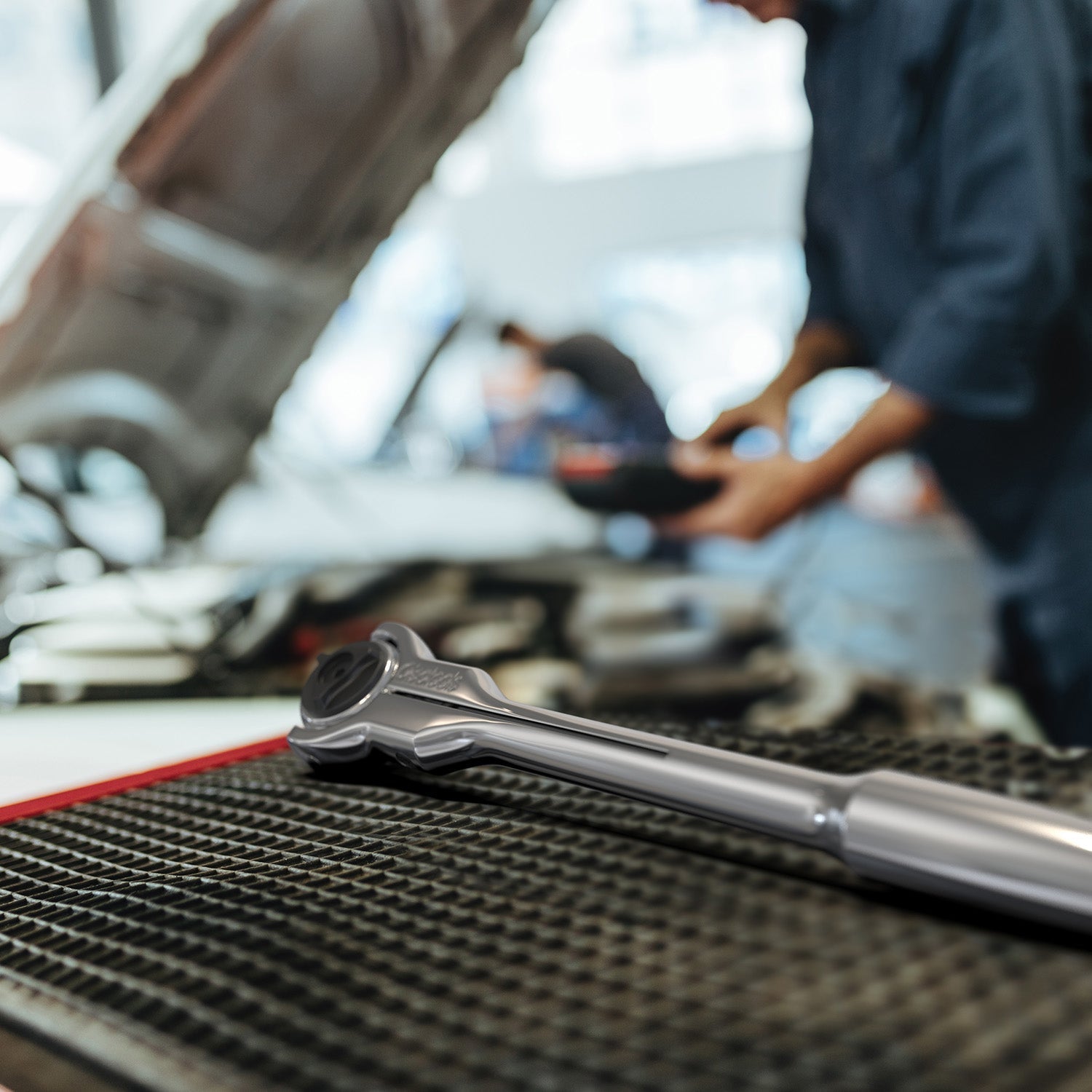 Swivel Head Ratchet - 90 Tooth Round Head