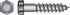 HILLMAN 3/8 in. X 5-1/2 in. L Hex Zinc-Plated Steel Lag Screw 50 pk