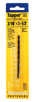 HILLMAN Tapper 3/16 in. X 3-1/2 in. L Carbide Tipped Drill Bit Straight Shank 1 pc