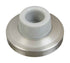 National Hardware Solid Brass Satin Nickel Silver Wall Door Stop Mounts to wall 2.34 in.