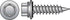 HILLMAN No. 10 Ga. X 1-1/2 in. L Hex Hex Head Screws w/Washers 100 pk