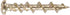 Hillman 3/16 in. Dia. x 1-1/4 in. L Brass Pan Head Walldog Screw & Anchor 4 pk (Pack of 10)