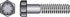 HILLMAN 7/16 in. D X 2-1/2 in. L Heat Treated Steel Hex Head Cap Screw 50 pk