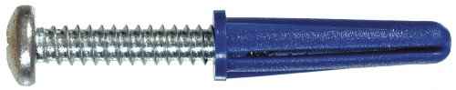 Hillman .190 in. Dia. x 1 in. L Plastic Pan Head Conical Anchor 4 pk (Pack of 10)