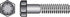 HILLMAN 7/16 in. D X 5 in. L Heat Treated Steel Hex Head Cap Screw 25 pk