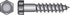Hillman 5/16 in. X 4 in. L Hex Zinc-Plated Steel Lag Screw 50 pk