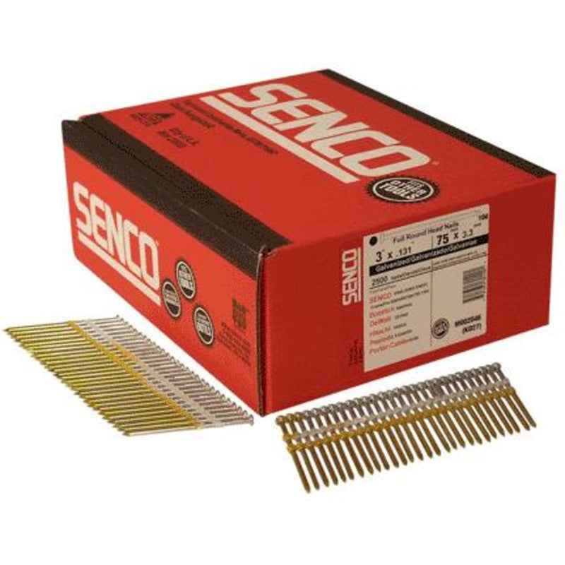 Senco 3 in. L X 16 Ga. Angled Strip Galvanized Framing Nails 20 deg 2,500 pk